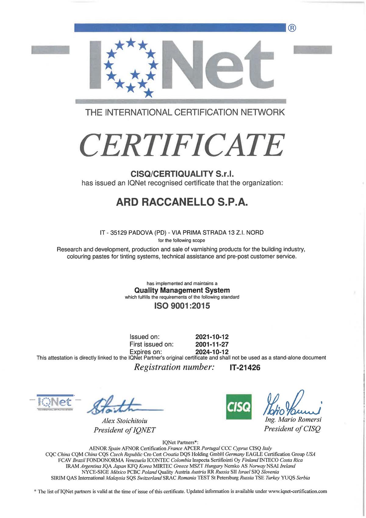 ISO 9001_2015 International scad. 12.10.2024